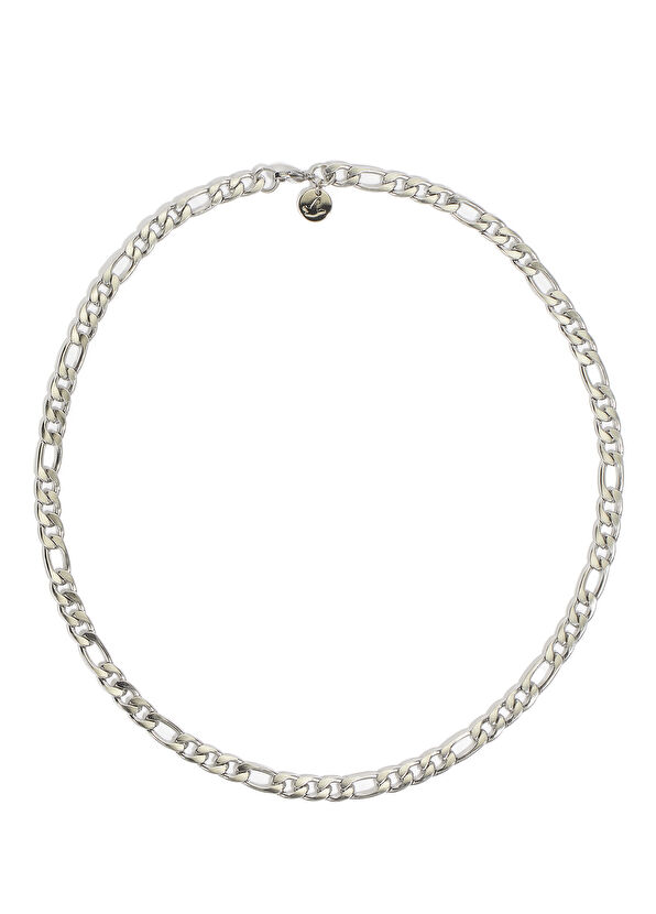 Beymen Club Silver Chain Shaped Men's Steel Necklace - 1