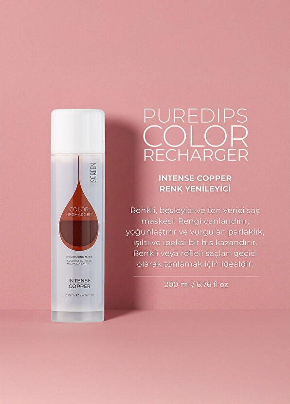 Screen Hair Care Puredips Colored Intensive Copper Nourishing Hair Mask 200 ml - 2