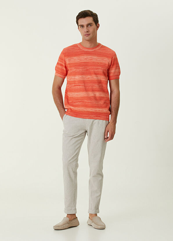 Beymen Club Bej Beli Kordonlu Muline Pantolon - 1