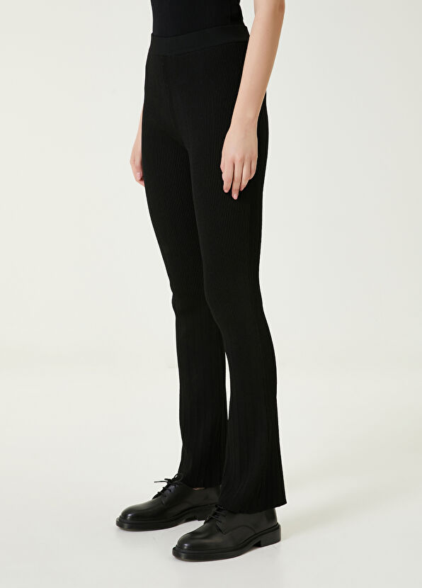 Beymen Club Black Wide-Leg Knit Pants - 2