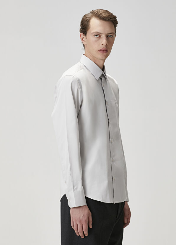 Beymen Club Slim Fit Grey Shirt - 4