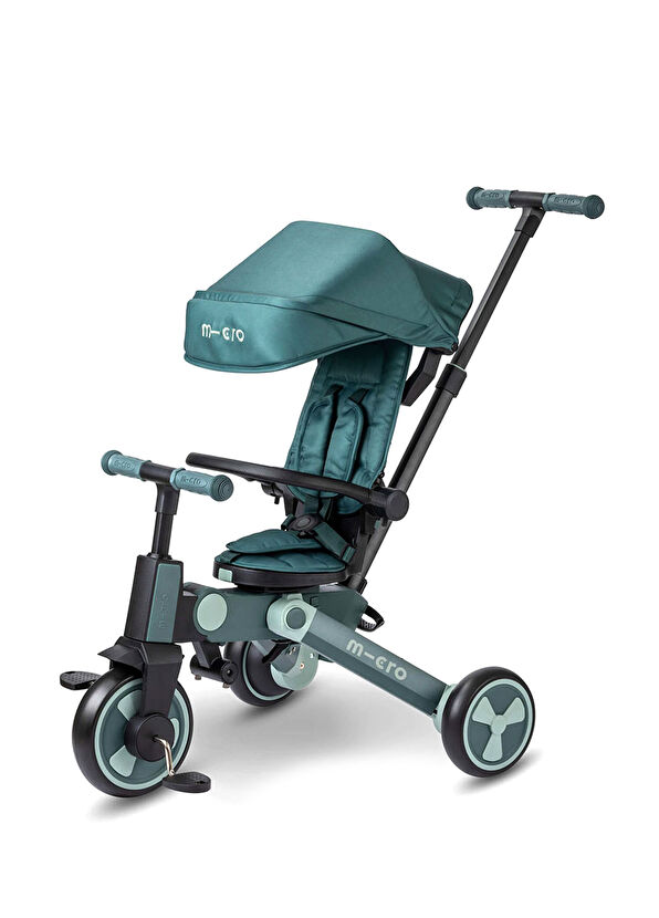 4in1 Katlanabilir Yeşil Üç Tekerlekli 6 Ay - 6 Yaş Çocuk Bisikleti - Görsel 3