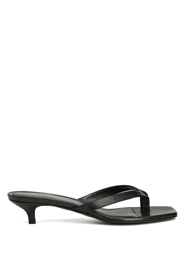 Toteme Black Women's Leather Slippers - 1