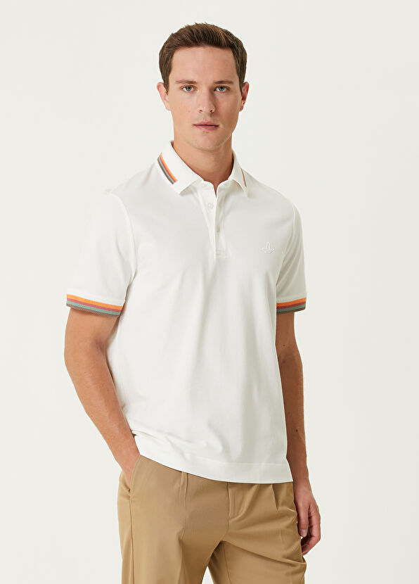 Beymen Club Comfort Fit Beyaz Polo Yaka T-shirt - 1