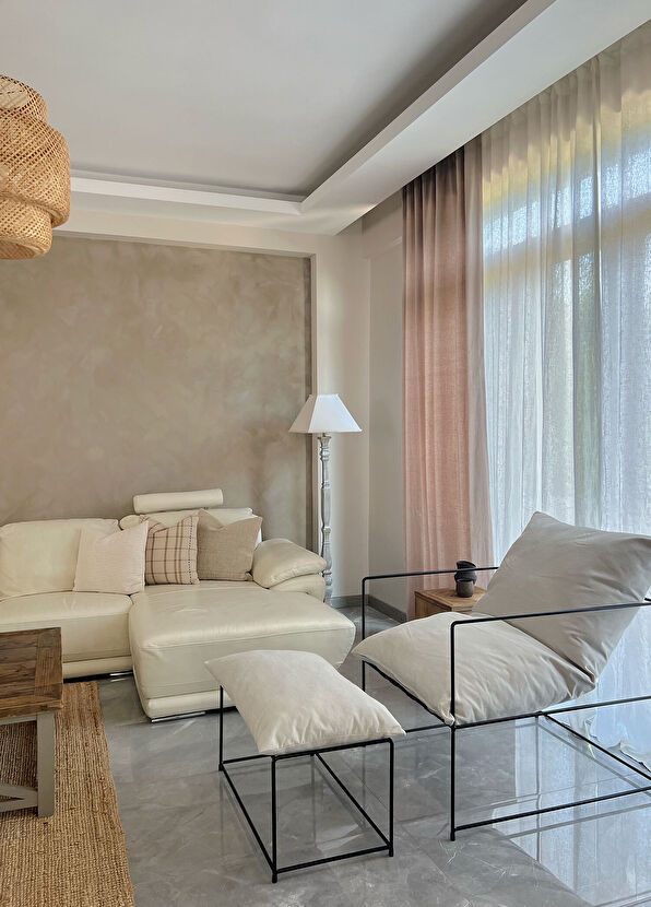 Foqlio Minimal Linen Armchair - 2