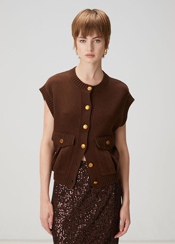 Beymen Club Brown Knit Vest - 1