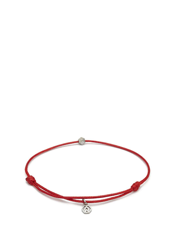 Gümüş Kırmızı Şans Bileklik - Görsel 3