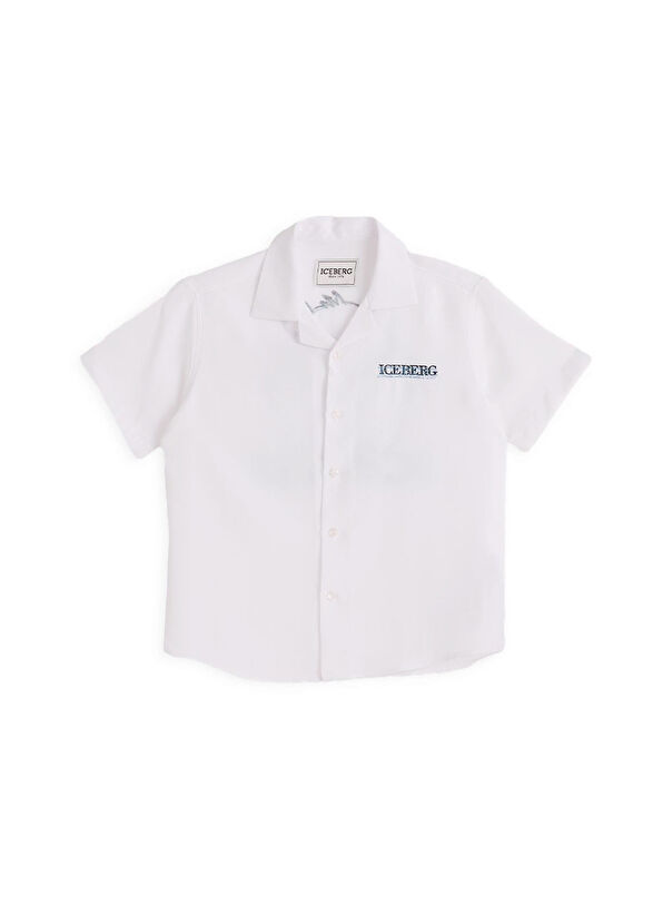 Iceberg Beyaz Kısa Kollu Erkek Çocuk Gömlek  - 1