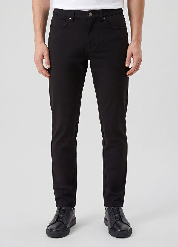 Beymen Club Regular Fit Black 5 Pocket Knitted Sports Pants - 2