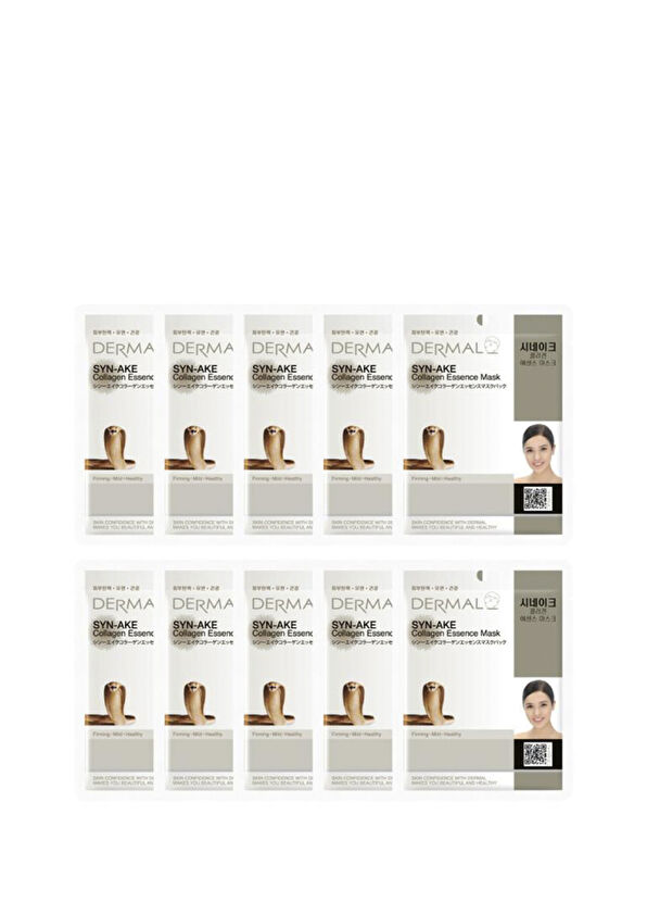 Dermal Syn-ake Firming Anti-Aging 10-Pack Collagen Face Mask - 1