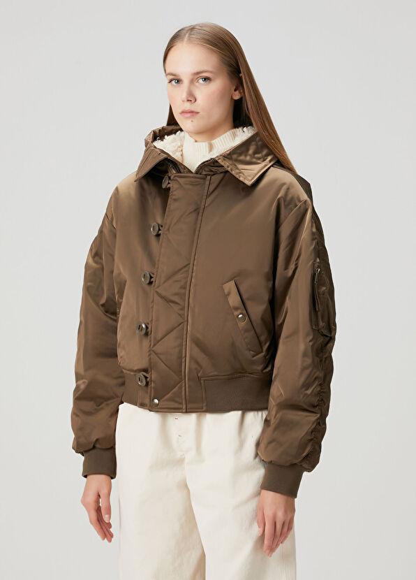 Etoile Isabel Marant Elisa Haki Kapüşonlu Ceket - 3