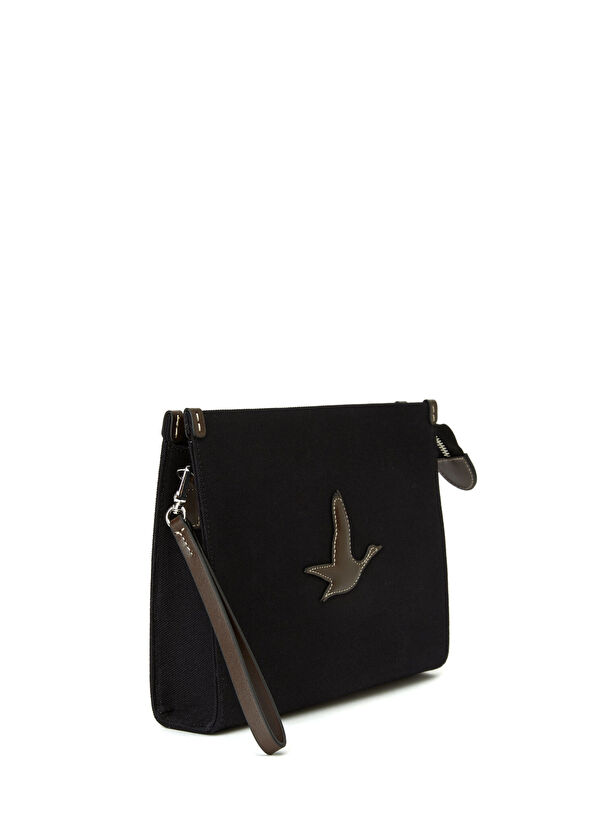 Beymen Club Black Women's Canvas Hand Portfolio - 2