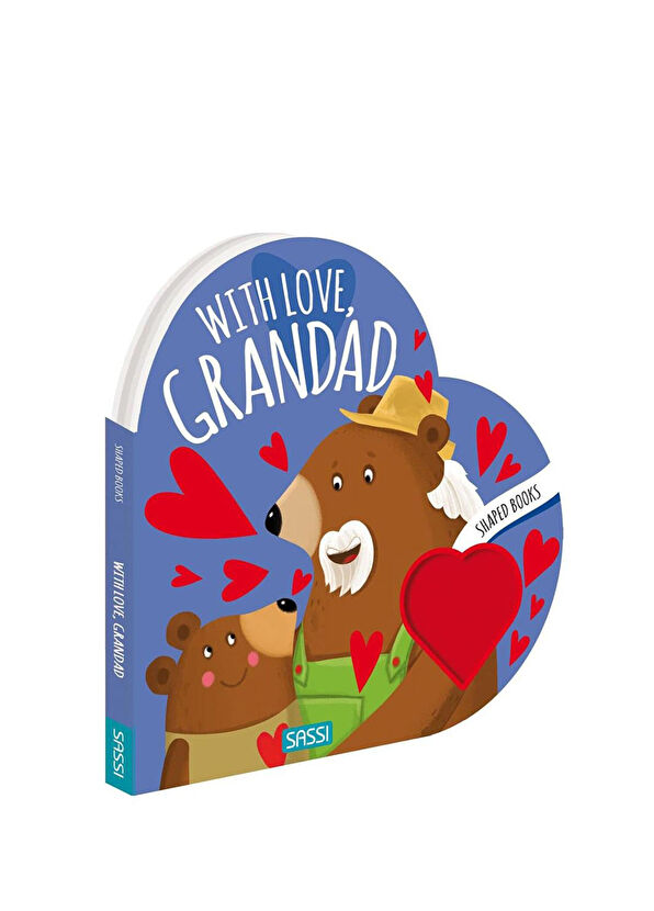 Sassi Junior With Love Grandad - Shaped Board Book Çocuk Yabancı Dil Kitabı - 1