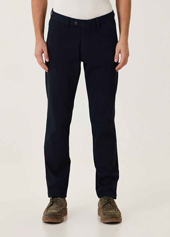 Beymen Club Regular Fit Navy Blue Chino Pants - 2