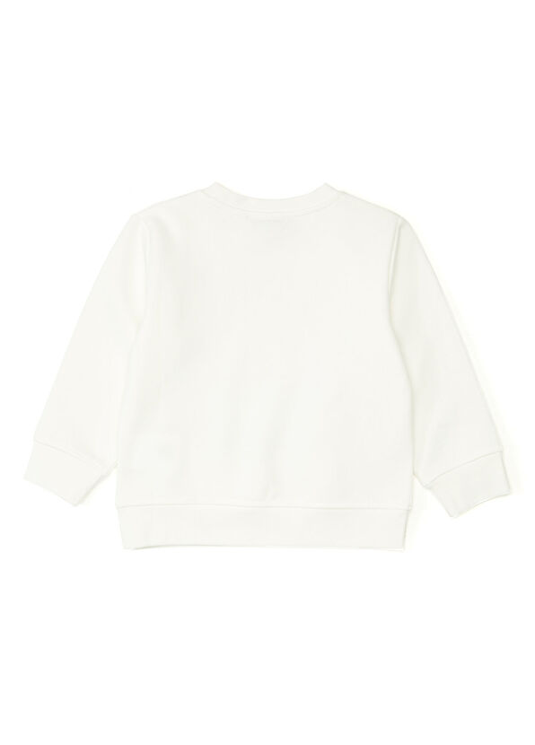Stella McCartney Krem Baskılı Kız Çocuk Sweatshirt - 2