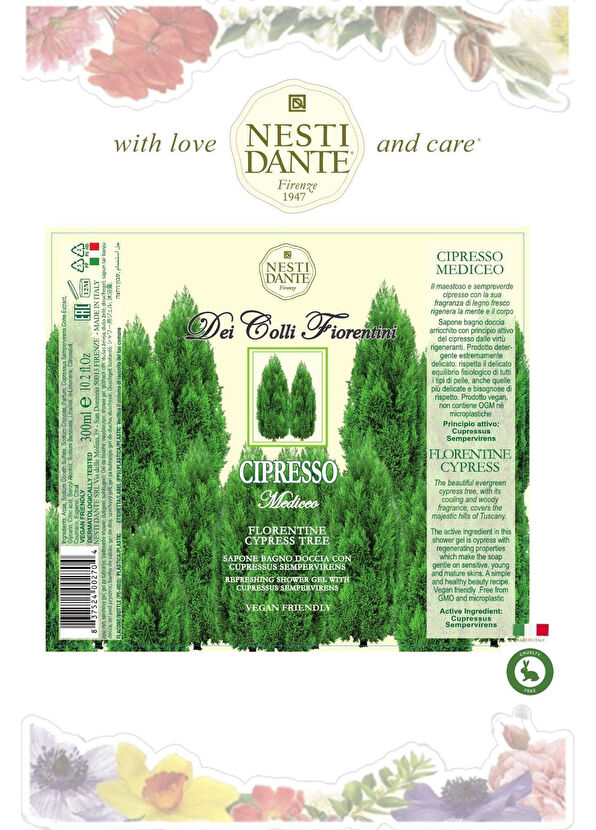 Nesti Dante Dei Colli Fiorentini Servi Özlü Arındırıcı Vegan Bakım Banyo ve Duş Jeli 300 ml - 4
