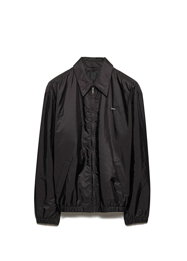 Prada Black Re-Nylon Men's Zippered Jacket - 1