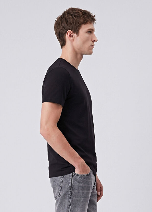 Beymen Club Regular Fit Siyah Basic T-shirt - 4