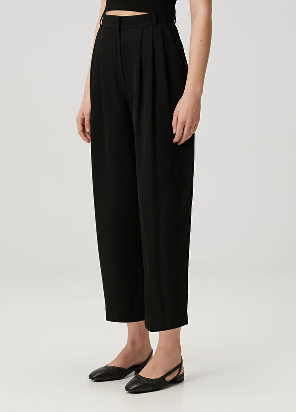 Beymen Club Siyah Dökümlü Pantolon - 4