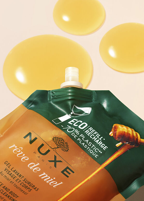 Nuxe Reve De Miel Ambalaj Torba Hassas Yüz ve Vücut Yıkama Jeli 400 ml - 4