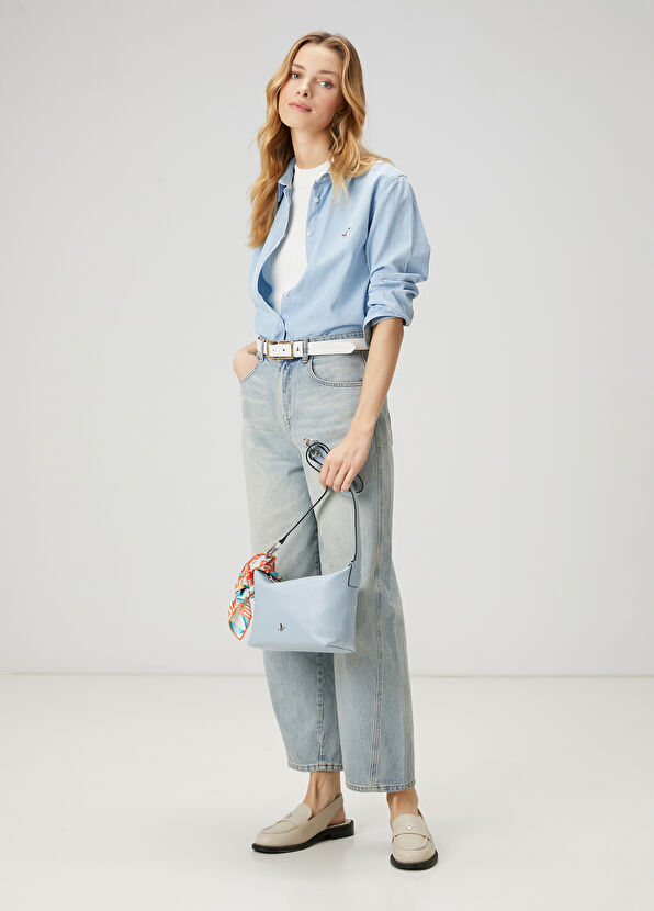 Beymen Club Blue Basic Denim Shirt - 3