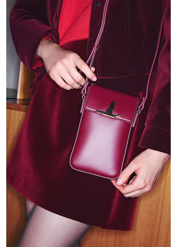 Beymen Club Milano Bordo Kadın Deri Çanta - 1