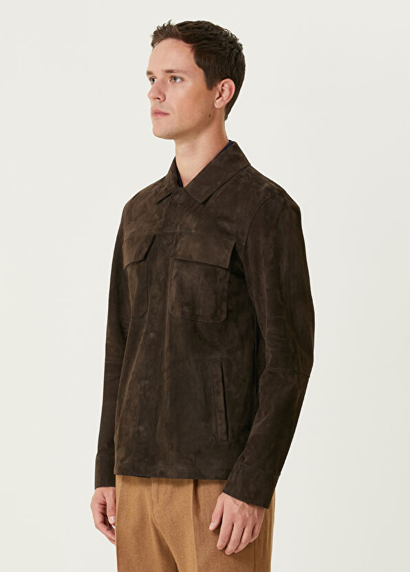 Beymen Club Kahverengi Süet Gömlek - 4