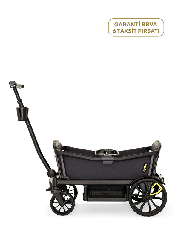 Resim Cruiser XL 4 Koltuklu Vagon Koyu Gri Bebek Arabası 