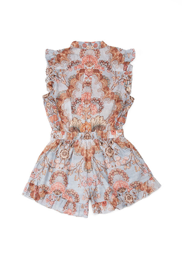 Zimmermann Daylight Çok Renkli Çiçek Desenli Kız Çocuk Tulum - 2