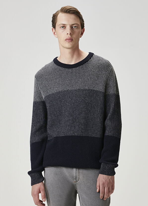 Beymen Club Lacivert Gri Kazak - 1