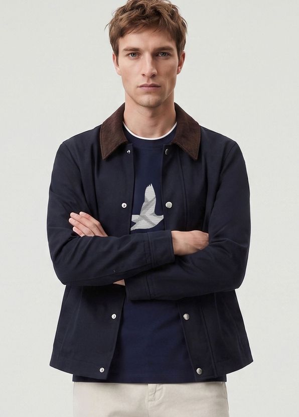 Beymen Club Regular Fit Navy Blue Goose Logo T-Shirt - 2