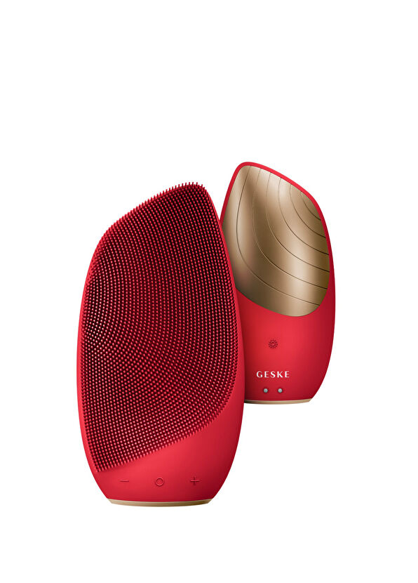 Geske Sonic Thermo Facial Brush Red Titreşimli Isılı Yüz Temizleme ve Masaj Cihazı - 1