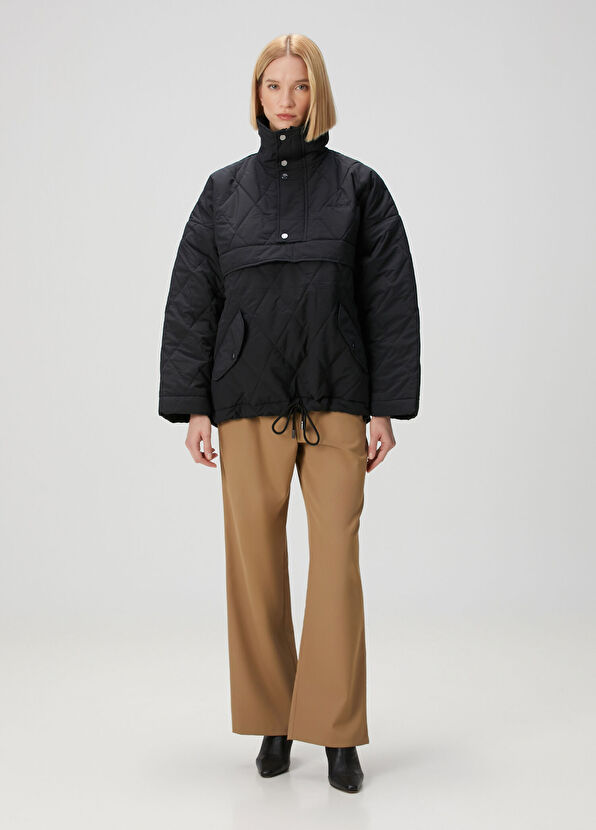 Margaux Lonnberg Logan Siyah Kapitoneli Ceket - 2