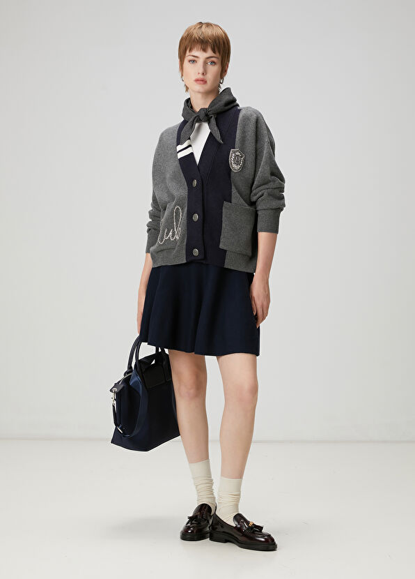 Beymen Club Lacivert Mini Triko Etek - 1