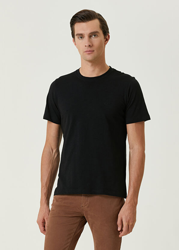 Beymen Club Siyah Flamlı T-shirt - 1