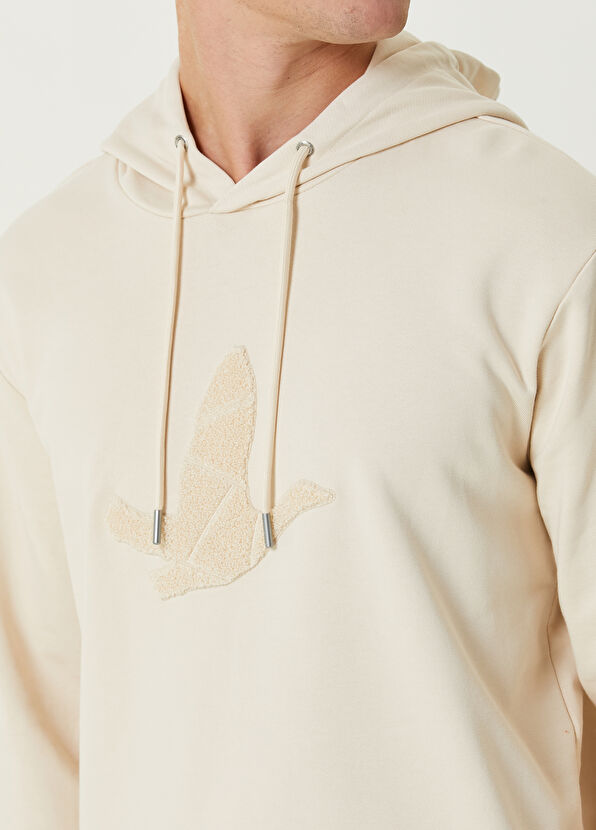 Beymen Club Beige Hooded Sweatshirt - 4