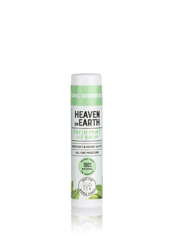 Heaven On Earth Natural & Organic Fresh Mint Lip Balm Moisturizing Nourishing Mint Lip Cream - 1