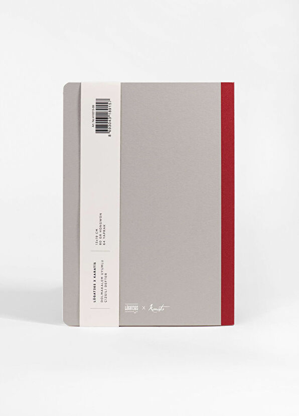 Karatis Lugat365 x Karatis Şakak Lalesi 64 Yaprak Çizgili Defter - 4