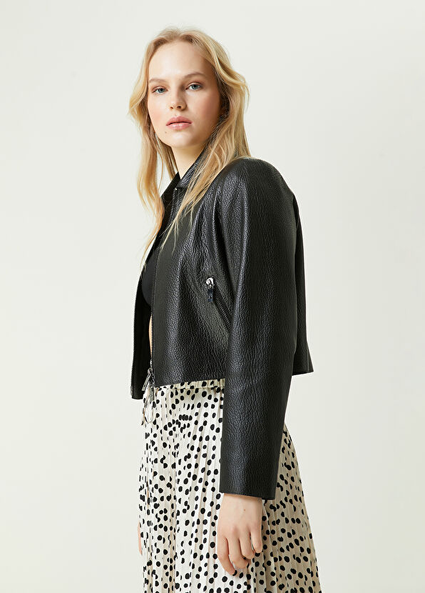 Beymen Club Siyah Deri Ceket - 4