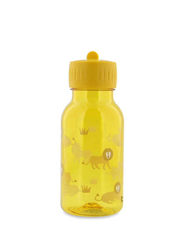 Trixie Lively Lion Yellow Tritan Bottle Unisex Kids Water Bottle 350 ml - 2
