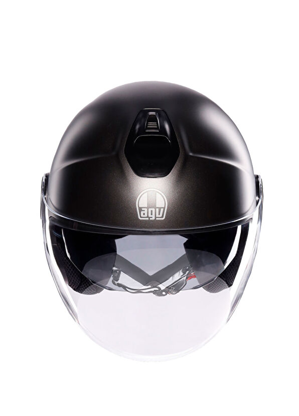 Agv Eteres Mono Matt Asfalto Gri Açık Motosiklet Kaskı - 2