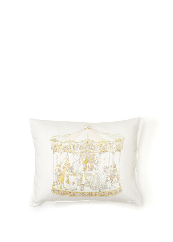 Atelier Choux Çok Renkli Baskılı Saten Dekoratif Yastık - 1