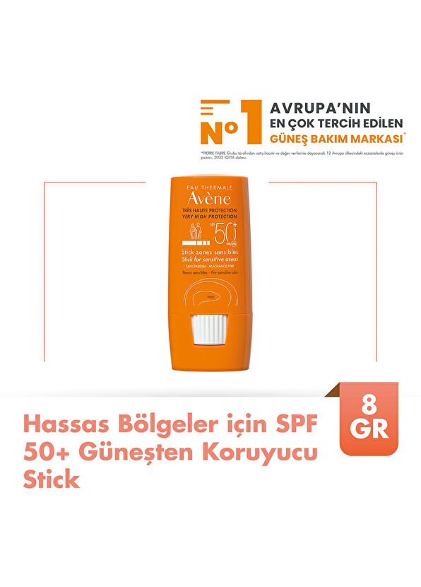 Avene EAU Thermale Stick Zones Sensible SPF 50+ Sunscreen Stick 8 g for Sensitive Areas - 2