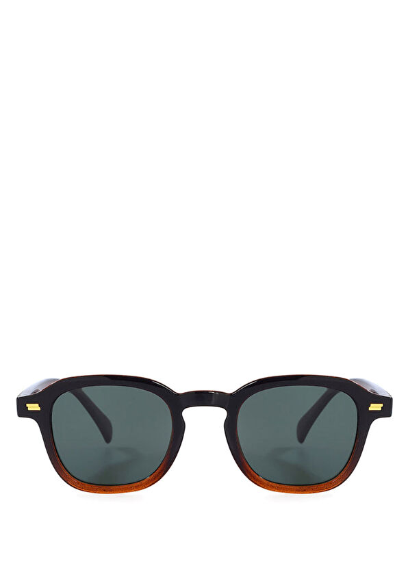 Full Moon Kahverengi Unisex Güneş Gözlüğü - Görsel 2