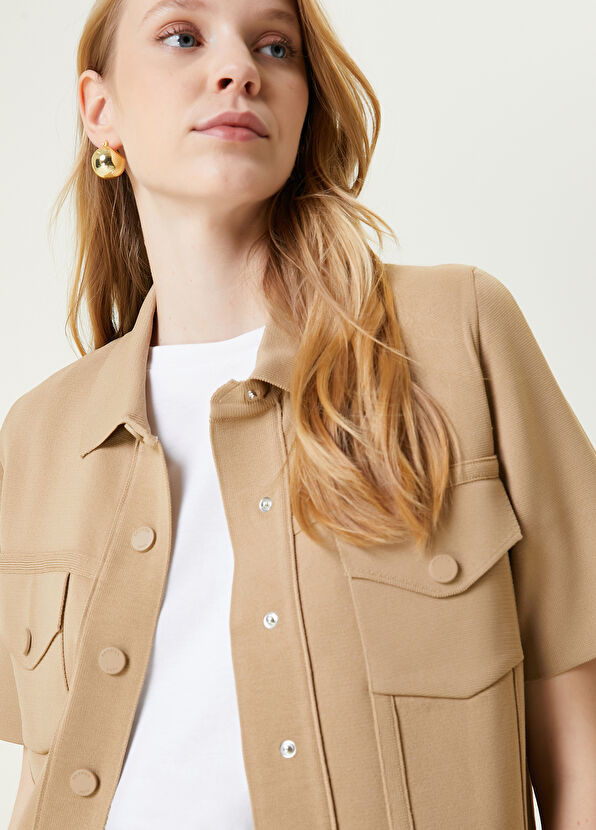 Beymen Club Camel Triko Trucker Ceket - 3