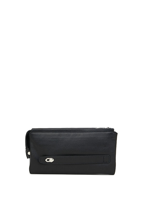 Siyah Erkek Deri Clutch - Görsel 5
