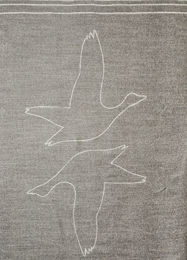 Beymen Club Antrasit Kaz Monogram Battaniye - 3