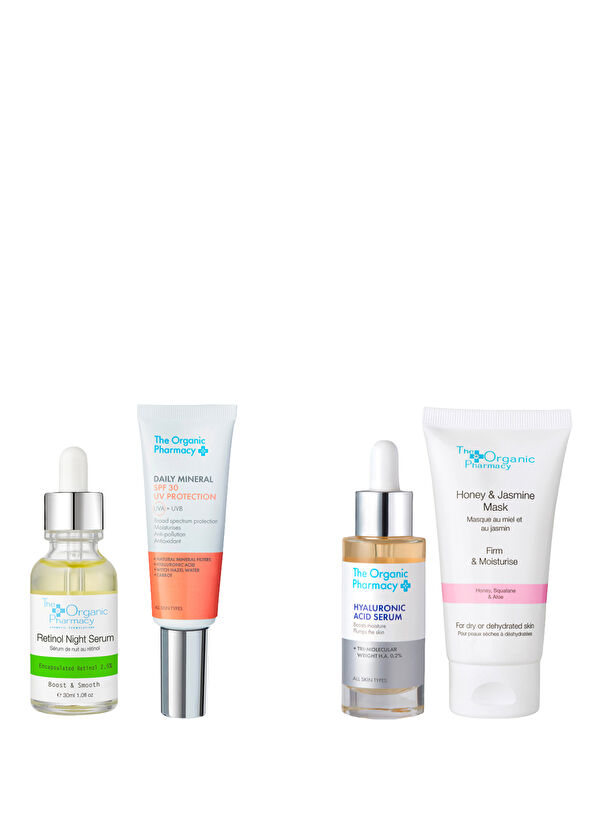 The Organic Pharmacy Bright Defence Kit & Hydra Glow Kit Hydrating Skin Care Set - 1