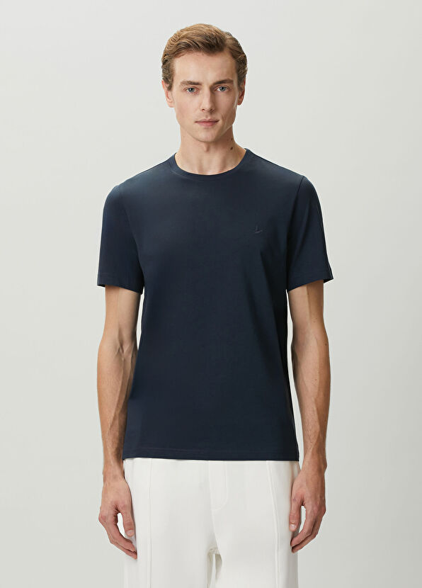 Beymen Club Navy Blue Basic T-Shirt - 1