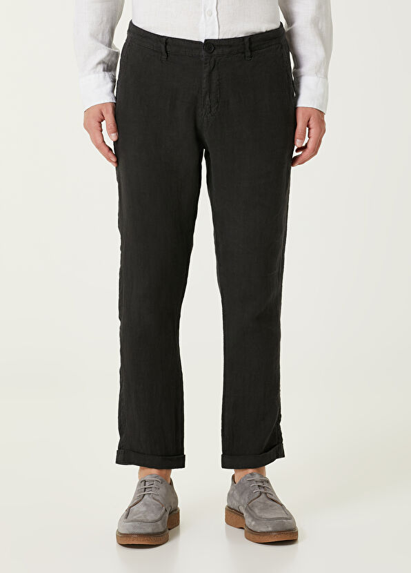 Beymen Club Black Linen Trousers - 2